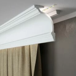 Mardom Deckenleiste MD156 Polyforce 145 X 110 X 2000 Mm Weiß Stuckleiste Lichtleiste