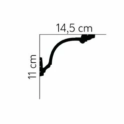 Mardom Deckenleiste MD156 Polyforce 145 X 110 X 2000 Mm Weiß Stuckleiste Lichtleiste -Profistuck Verkäufe MD156 06 1280x1280