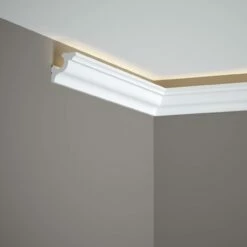 Mardom Deckenleiste MD172 Polyforce 40 X 40 X 2000 Mm Weiß Stuckleiste Lichtleiste Indirektes Licht