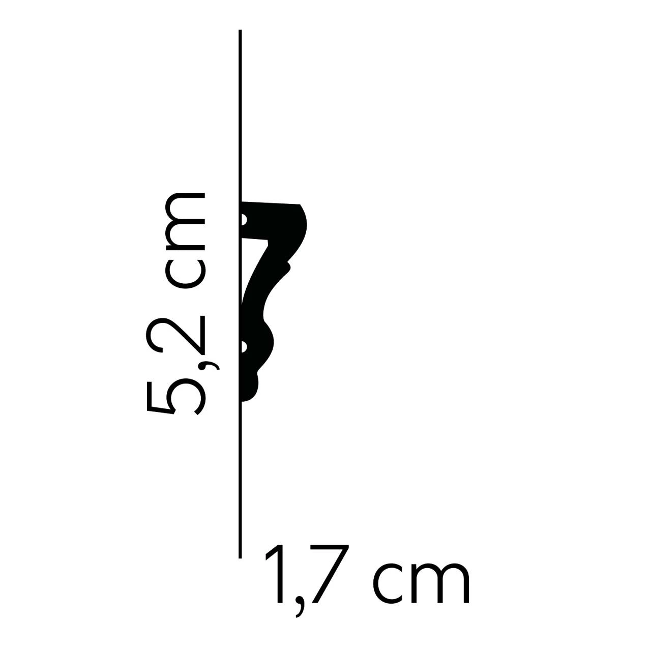 Mardom Wandleiste MD314 Polyforce 17 X 52 X 2000 Mm Weiß Zierleiste Modern 4 Mardom Wandleiste MD314 Polyforce 17 X 52 X 2000 Mm Weiß Zierleiste Modern – Bild 2