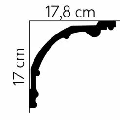 Mardom Deckenleiste MDA109 Profoam 178 X 170 X 2000 Mm Weiß Stuckleiste Ornament -Profistuck Verkäufe MDA109 02 1280x1280