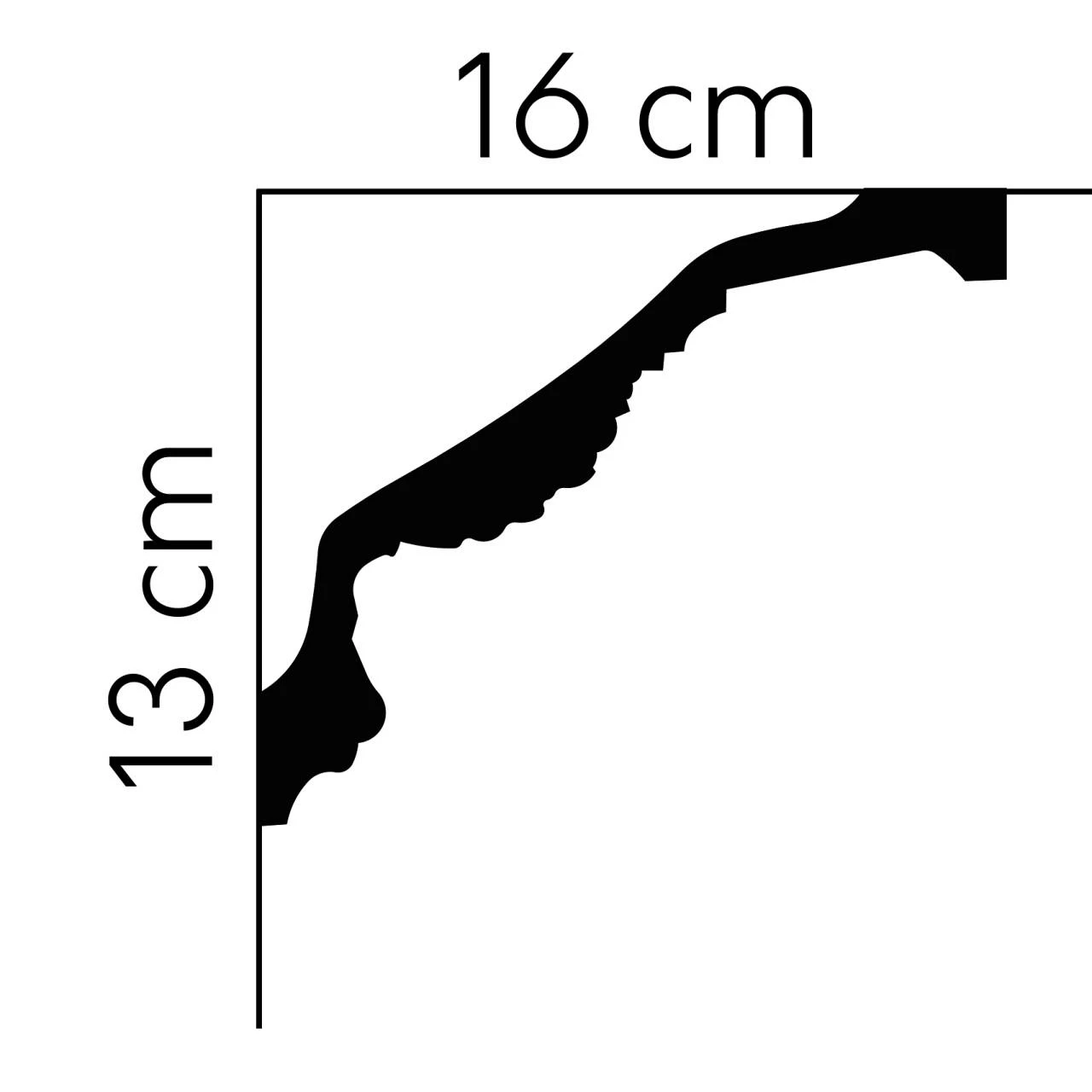 Mardom Deckenleiste MDA138 Profoam 160 X 130 X 2000 Mm Weiß Stuckleiste Barock 4 Mardom Deckenleiste MDA138 Profoam 160 X 130 X 2000 Mm Weiß Stuckleiste Barock – Bild 2