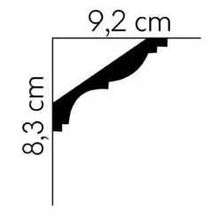 Mardom Deckenleiste MDB117 Profoam 92 X 83 X 2000 Mm Weiß Stuckleiste Klassisch 5 Mardom Deckenleiste MDB117 Profoam 92 X 83 X 2000 Mm Weiß Stuckleiste Klassisch -Profistuck Verkäufe MDB117 02 1280x1280