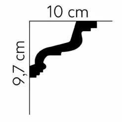 Mardom Deckenleiste MDB118 Profoam 100 X 97 X 2000 Mm Weiß Stuckleiste Extravagant 5 Mardom Deckenleiste MDB118 Profoam 100 X 97 X 2000 Mm Weiß Stuckleiste Extravagant -Profistuck Verkäufe MDB118 02 1280x1280