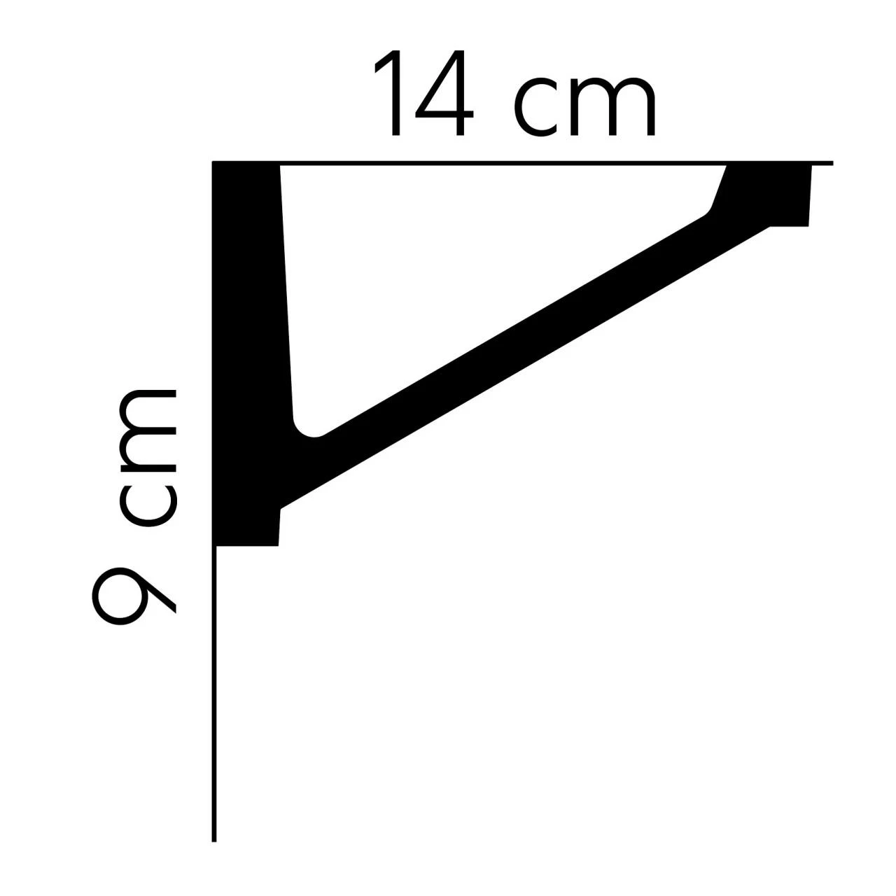 Mardom Deckenleiste MDB131 Profoam 140 X 90 X 2000 Mm Weiß Stuckleiste 4 Mardom Deckenleiste MDB131 Profoam 140 X 90 X 2000 Mm Weiß Stuckleiste – Bild 2