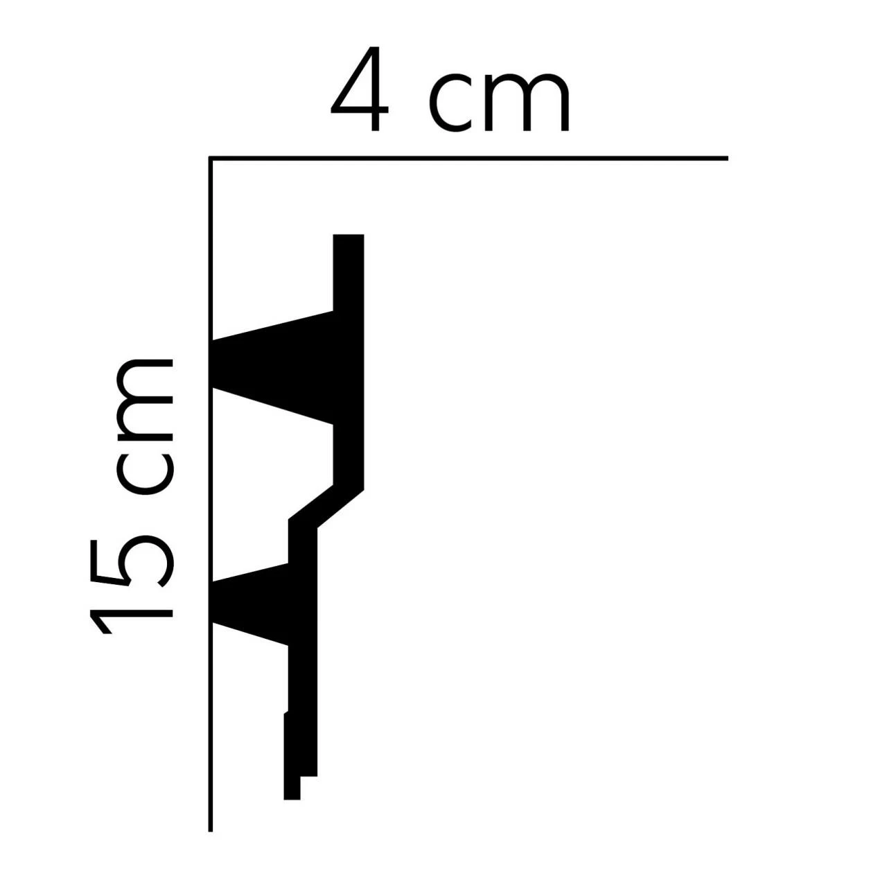 Mardom Deckenleiste MDB150 Profoam 40 X 150 X 2000 Mm Weiß Stuckleiste Lichtleiste Indirektes Licht 4 Mardom Deckenleiste MDB150 Profoam 40 X 150 X 2000 Mm Weiß Stuckleiste Lichtleiste Indirektes Licht – Bild 2