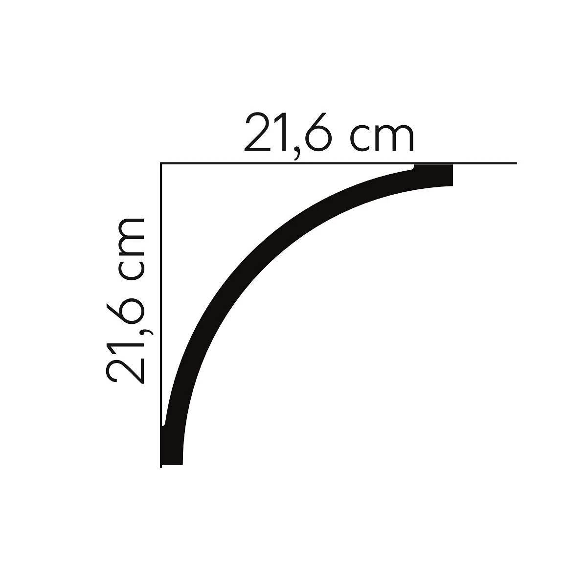 Mardom Deckenleiste MDB155 Profoam 216 X 216 X 2000 Mm Weiß Stuckleiste Hohlkehle 4 Mardom Deckenleiste MDB155 Profoam 216 X 216 X 2000 Mm Weiß Stuckleiste Hohlkehle – Bild 2