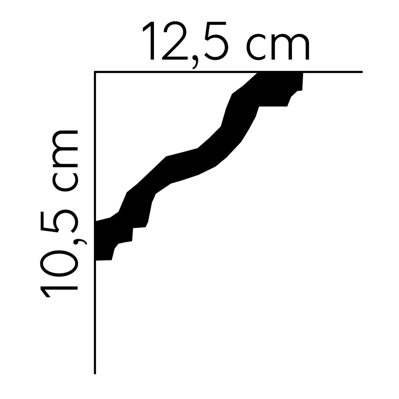 Mardom Deckenleiste MDB158 Profoam 125 X 105 X 2000 Mm Weiß Stcukleiste 4 Mardom Deckenleiste MDB158 Profoam 125 X 105 X 2000 Mm Weiß Stcukleiste – Bild 2
