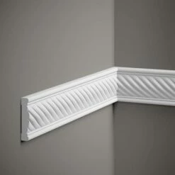 Mardom Wandleiste MDC239 Profoam 15 X 75 X 2000 Mm Weiß Zierleiste Modern