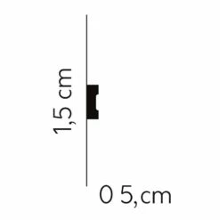 Mardom Wandleiste MDD316 Profoam 5 X 15 X 2000 Mm Weiß Zierleiste Dezent -Profistuck Verkäufe MDD316 02 1280x1280