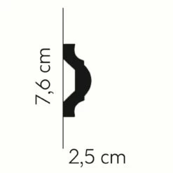 Mardom Wandleiste MDD351 Profoam 25 X 76 X 2000 Mm Weiß Zierleiste Stuckleiste -Profistuck Verkäufe MDD351 02 1280x1280