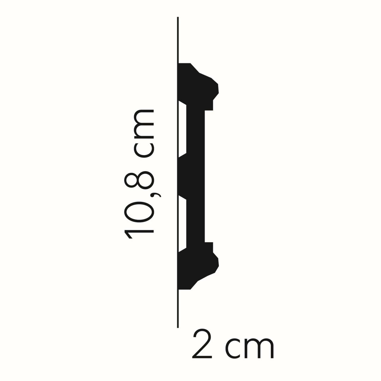 Mardom Wandleiste MDD410 Profoam 20 X 108 X 2000 Mm Weiß Zierleiste Glatt 4 Mardom Wandleiste MDD410 Profoam 20 X 108 X 2000 Mm Weiß Zierleiste Glatt – Bild 2