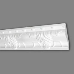 Marbet | Stuckleiste "B-16" | Styropor Deckenleiste | 43 X 63 X 2000 Mm | Polystyrol Leiste | Weiß
