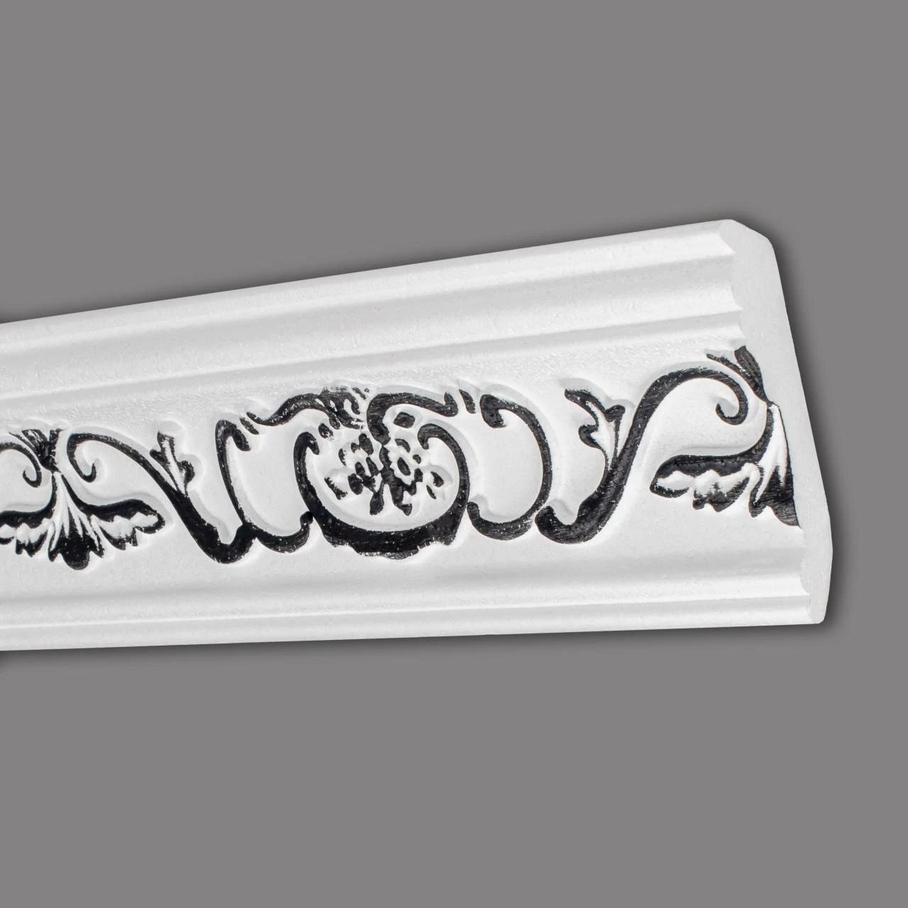 Marbet | Stuckleiste "B-26" | Styropor Deckenleiste | 53 X 88 X 2000 Mm | Polystyrol Leiste |Schwarz 3 Marbet | Stuckleiste "B-26" | Styropor Deckenleiste | 53 X 88 X 2000 Mm | Polystyrol Leiste |Schwarz