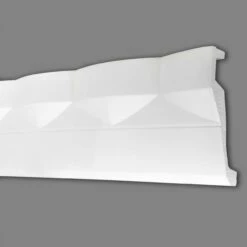 Marbet | Stuckleiste "B-40" | Styropor Deckenleiste | 70 X 180 X 2000 Mm | Polystyrol Leiste | Weiß