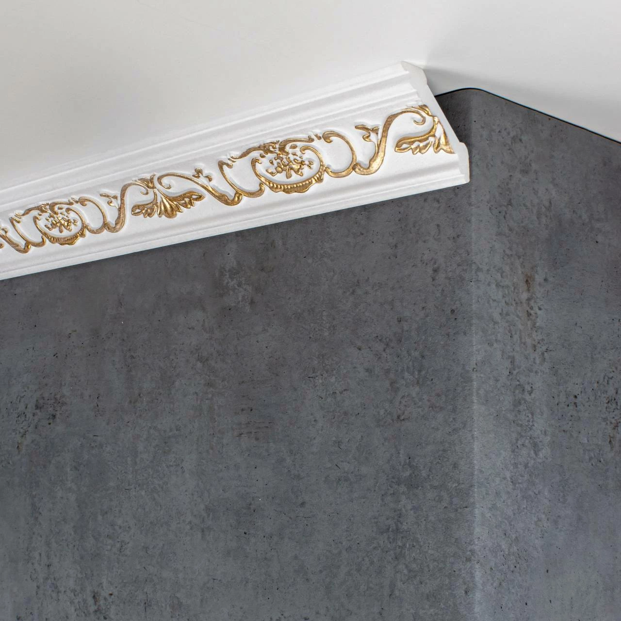 Marbet | Stuckleiste "B-6" GOLD | Styropor Deckenleiste | 53 X 53 X 2000 Mm | Polystyrol Leiste 6 Marbet | Stuckleiste "B-6" GOLD | Styropor Deckenleiste | 53 X 53 X 2000 Mm | Polystyrol Leiste – Bild 4