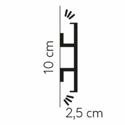 Mardom | Zierleiste "QL017" | PolyForce | 25 X 100 X 2000 Mm | Weiß | Wandleiste | Lichtleiste 12 Mardom | Zierleiste "QL017" | PolyForce | 25 X 100 X 2000 Mm | Weiß | Wandleiste | Lichtleiste -Profistuck Verkäufe Mardom Licht Zierleisten QL017 2 1280x1280
