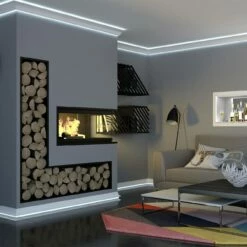 Mardom Lichtleiste "QL002" PolyForce 86 X 86 X 2000 Mm Weiß Deckenleiste Stuckleiste -Profistuck Verkäufe Mardom QL002 Lichleisten 4 1280x1280