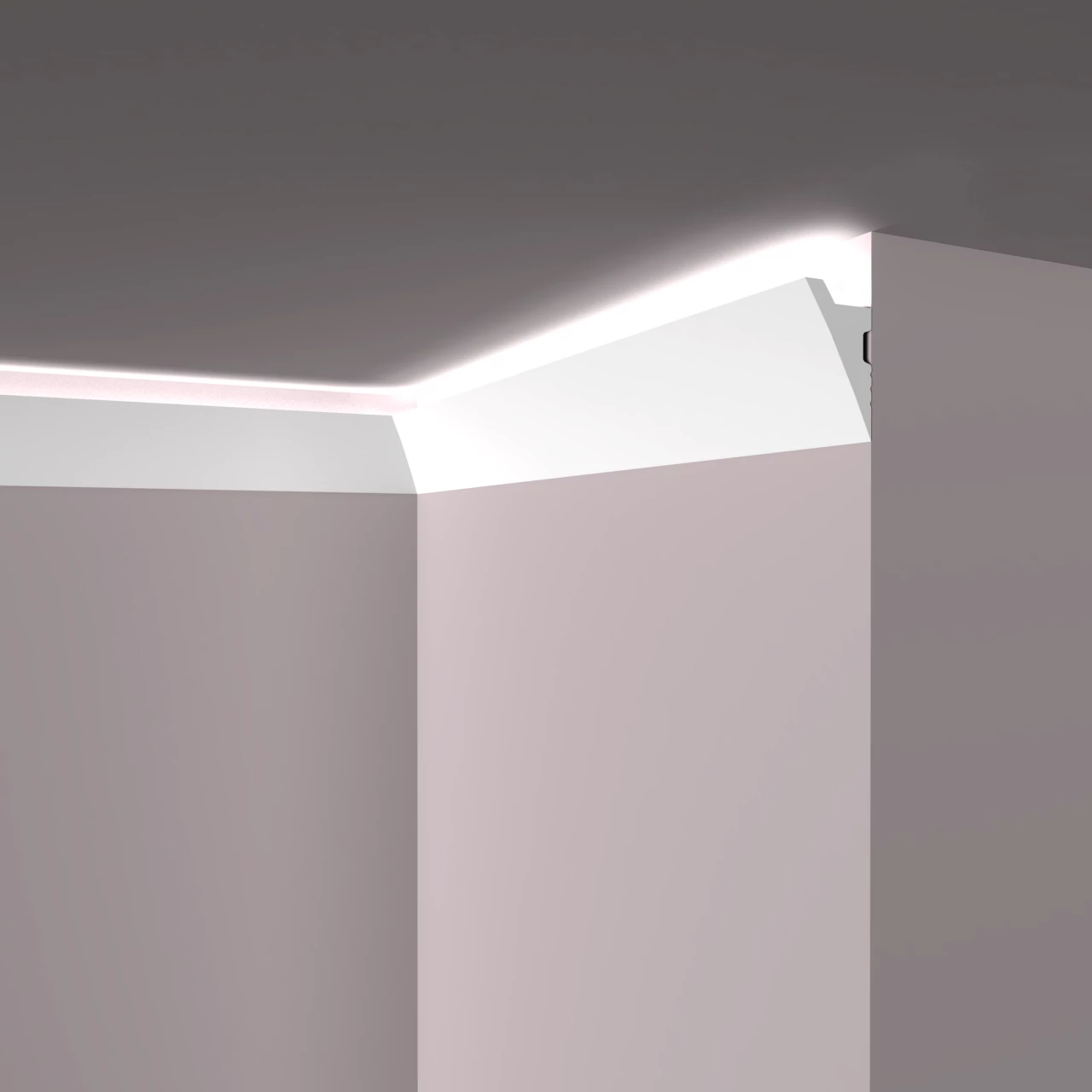 PROVISTON Licht Stuckleiste Kunststoff Weiß | 38 X 70 X 2000 Mm Moderne Lichtleiste Für Die Decke 9 PROVISTON Licht Stuckleiste Kunststoff Weiß | 38 X 70 X 2000 Mm Moderne Lichtleiste Für Die Decke – Bild 7