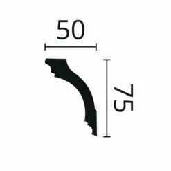 NMC | Flexible Stuckleiste | Z1220 Flex ARSTYL® | Polyurethan | 75 X 50 X 2000 Mm | Deckenleiste 5 NMC | Flexible Stuckleiste | Z1220 Flex ARSTYL® | Polyurethan | 75 X 50 X 2000 Mm | Deckenleiste -Profistuck Verkäufe NMC 02 arstyl z1220 Skizze 1280x1280