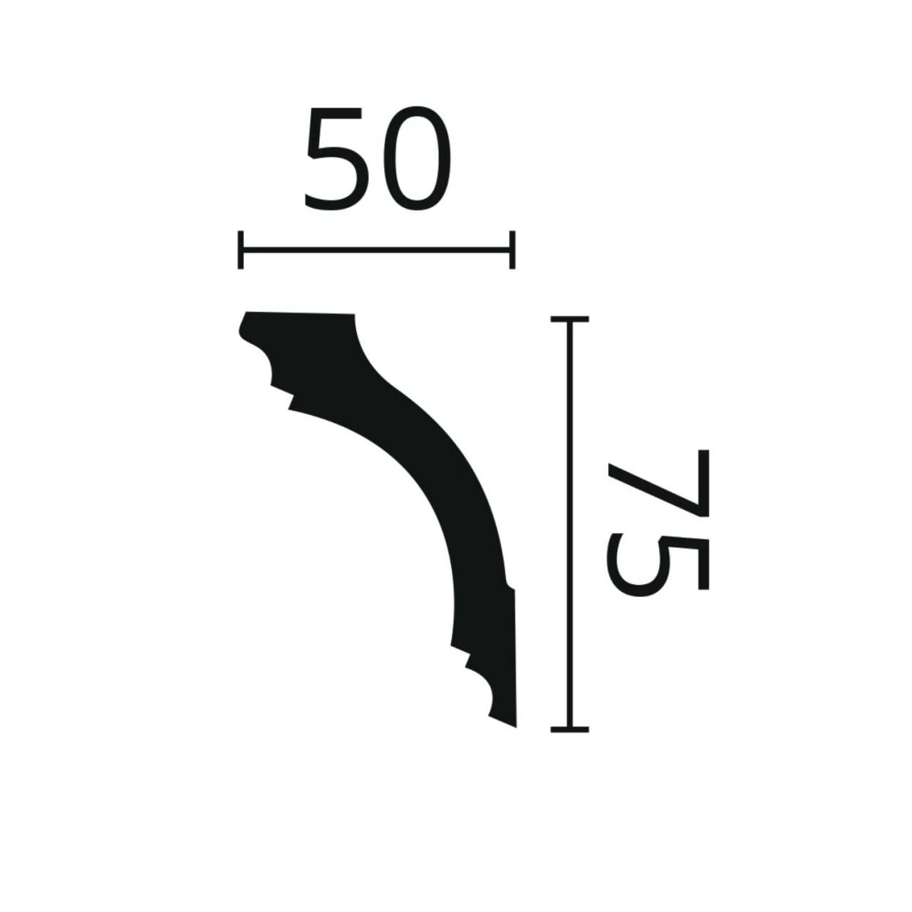 NMC | Flexible Stuckleiste | Z1220 Flex ARSTYL® | Polyurethan | 75 X 50 X 2000 Mm | Deckenleiste 4 NMC | Flexible Stuckleiste | Z1220 Flex ARSTYL® | Polyurethan | 75 X 50 X 2000 Mm | Deckenleiste – Bild 2