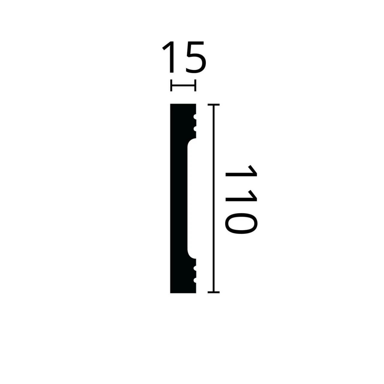 NMC | Zierleiste | FD2S WALLSTYL® | Polystyrol | 110 X 15 X 2000 Mm | Weiß | Wandleiste 4 NMC | Zierleiste | FD2S WALLSTYL® | Polystyrol | 110 X 15 X 2000 Mm | Weiß | Wandleiste – Bild 2