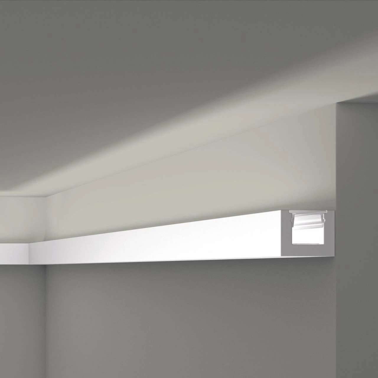 NMC | Lichtleiste | IL12 WALLSTYL® | Polystyrol | 20 X 25 X 2000 Mm | Weiß | Zierleiste 3 NMC | Lichtleiste | IL12 WALLSTYL® | Polystyrol | 20 X 25 X 2000 Mm | Weiß | Zierleiste