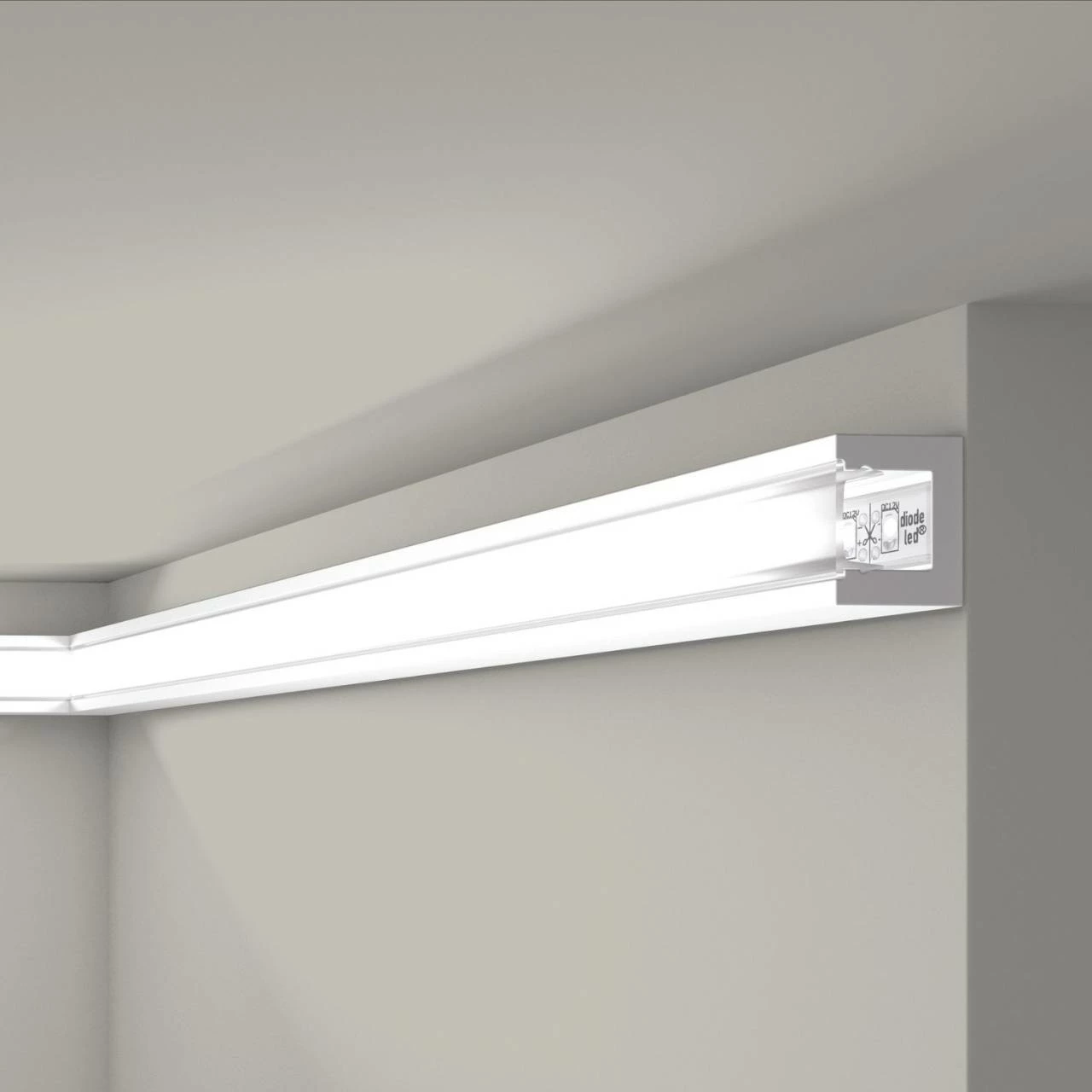 NMC | Lichtleiste | IL12 WALLSTYL® | Polystyrol | 20 X 25 X 2000 Mm | Weiß | Zierleiste 6 NMC | Lichtleiste | IL12 WALLSTYL® | Polystyrol | 20 X 25 X 2000 Mm | Weiß | Zierleiste – Bild 4