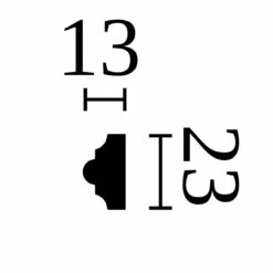 NMC | Zierleiste | SP3 ARSTYL® | Polyurethan | 23 X 13 X 2000 Mm | Weiß | Wandleiste -Profistuck Verkäufe NMC SP3 Skizze 1280x1280