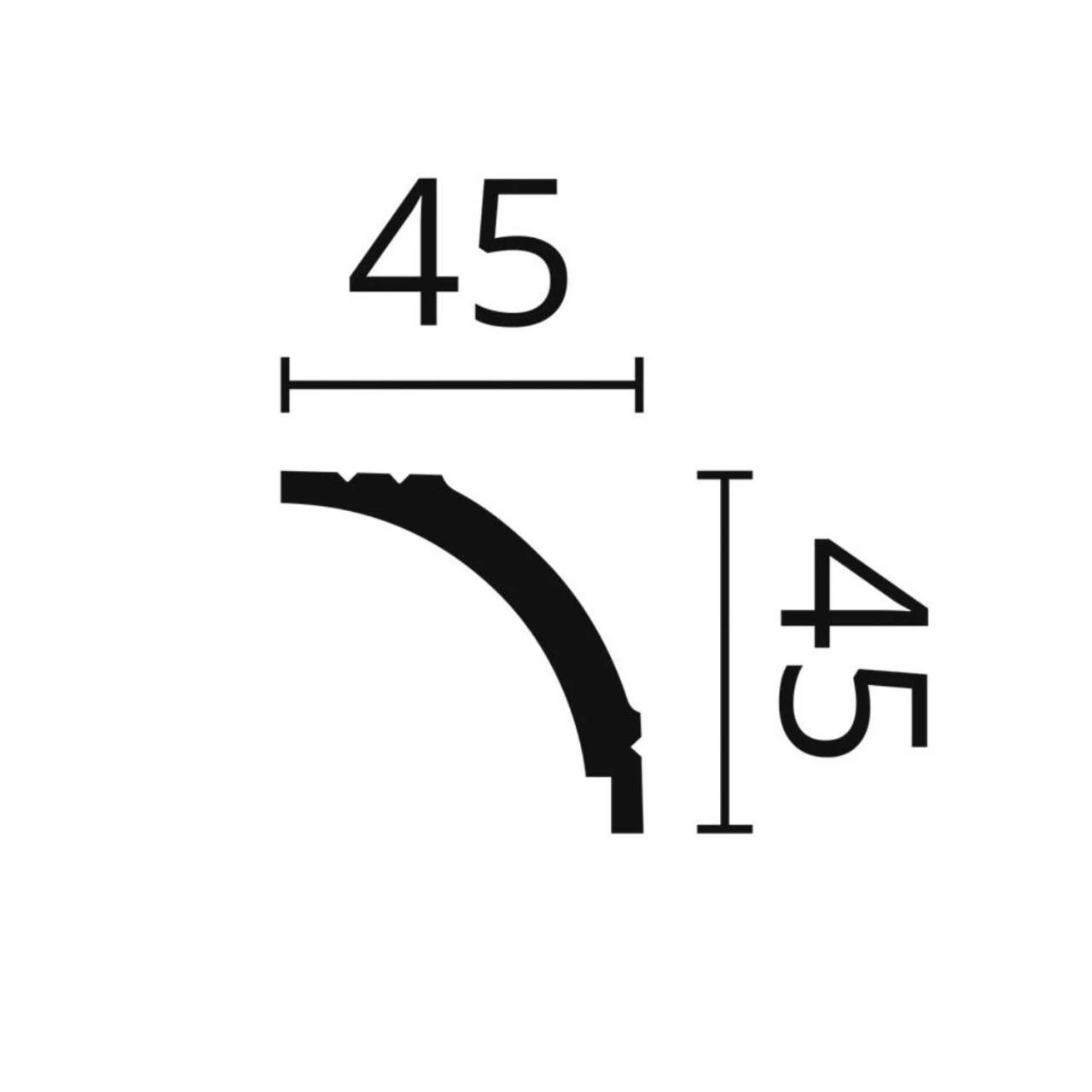NMC | Stuckleiste | WT16 WALLSTYL® | Polystyrol | 45 X 45 X 2000 Mm | Weiß | Deckenleiste 4 NMC | Stuckleiste | WT16 WALLSTYL® | Polystyrol | 45 X 45 X 2000 Mm | Weiß | Deckenleiste – Bild 2
