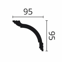 NMC | Stuckleiste | WT17 WALLSTYL® | Polystyrol | 95 X 95 X 2000 Mm | Weiß | Deckenleiste 5 NMC | Stuckleiste | WT17 WALLSTYL® | Polystyrol | 95 X 95 X 2000 Mm | Weiß | Deckenleiste -Profistuck Verkäufe NMC WT17 Skizze 1280x1280
