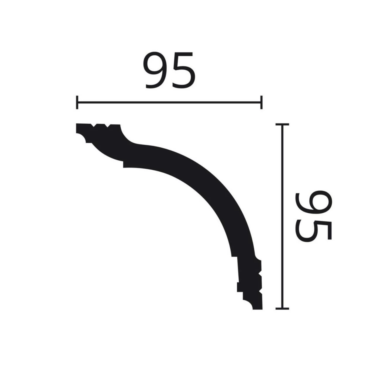 NMC | Stuckleiste | WT17 WALLSTYL® | Polystyrol | 95 X 95 X 2000 Mm | Weiß | Deckenleiste 4 NMC | Stuckleiste | WT17 WALLSTYL® | Polystyrol | 95 X 95 X 2000 Mm | Weiß | Deckenleiste – Bild 2