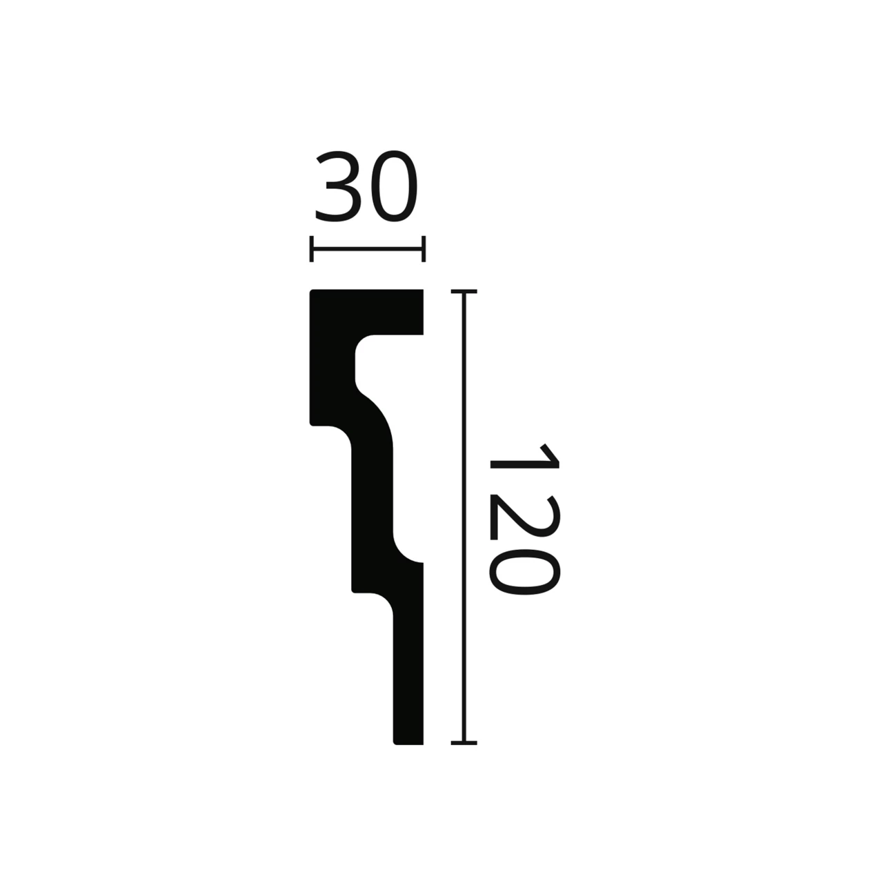 NMC Stuckleiste "Sofia" M1 NOMASTYL Polystyrol 30 X 120 X 2000 Mm Weiß Deckenleiste 4 NMC Stuckleiste "Sofia" M1 NOMASTYL Polystyrol 30 X 120 X 2000 Mm Weiß Deckenleiste – Bild 2