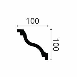 NMC Deckenleiste SL NOMASTYL 100 X 100 X 2000 Mm Polystyrol Weiß Stuckleiste -Profistuck Verkäufe NOMASTYL SL 2 1280x1280