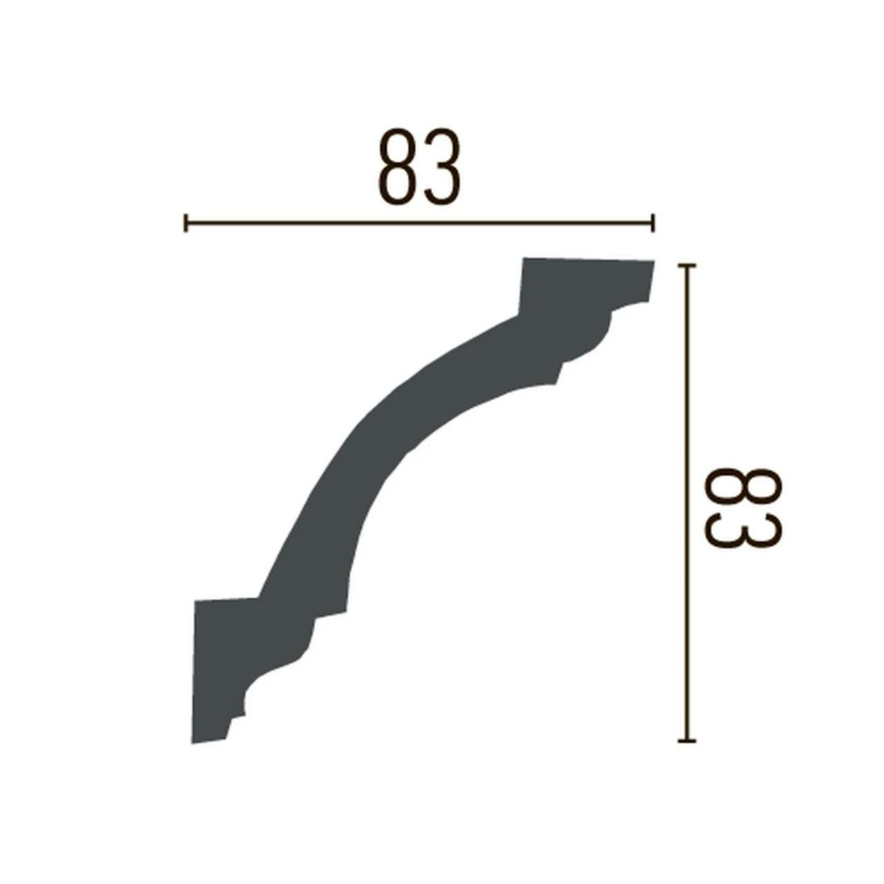 Elite Decor | Außenwinkel "P835" | Polyurethan | 83 X 83 X 200 Mm | Weiß | Stuckleisten Winkel 5 Elite Decor | Außenwinkel "P835" | Polyurethan | 83 X 83 X 200 Mm | Weiß | Stuckleisten Winkel – Bild 3