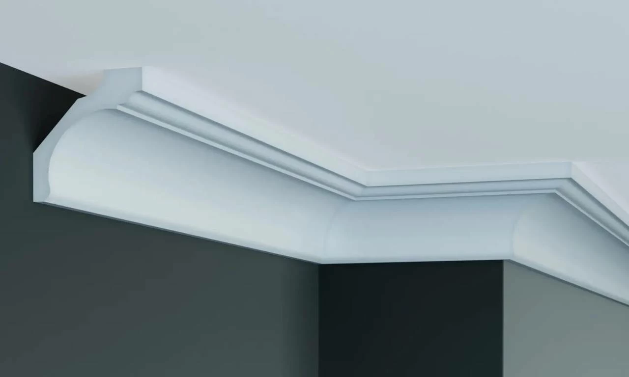 Elite Decor | Stuckleiste P935 | Polyurethan | 85 X 90 X 2000 Mm | Styropor Deckenleiste | Weiß 6 Elite Decor | Stuckleiste P935 | Polyurethan | 85 X 90 X 2000 Mm | Styropor Deckenleiste | Weiß – Bild 4