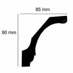 Elite Decor | Stuckleiste P935 | Polyurethan | 85 X 90 X 2000 Mm | Styropor Deckenleiste | Weiß 7 Elite Decor | Stuckleiste P935 | Polyurethan | 85 X 90 X 2000 Mm | Styropor Deckenleiste | Weiß -Profistuck Verkäufe P935 Skizze 1280x1280