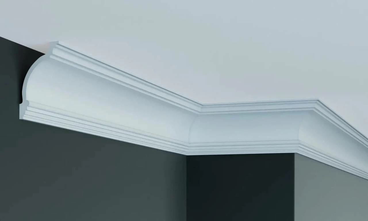 Elite Decor | Stuckleiste P949 | Polyurethan | 145 X 113 X 2000 Mm | Styropor Deckenleiste | Weiß 5 Elite Decor | Stuckleiste P949 | Polyurethan | 145 X 113 X 2000 Mm | Styropor Deckenleiste | Weiß – Bild 3