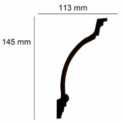 Elite Decor | Stuckleiste P949 | Polyurethan | 145 X 113 X 2000 Mm | Styropor Deckenleiste | Weiß 7 Elite Decor | Stuckleiste P949 | Polyurethan | 145 X 113 X 2000 Mm | Styropor Deckenleiste | Weiß -Profistuck Verkäufe P949 Skizze 1280x1280