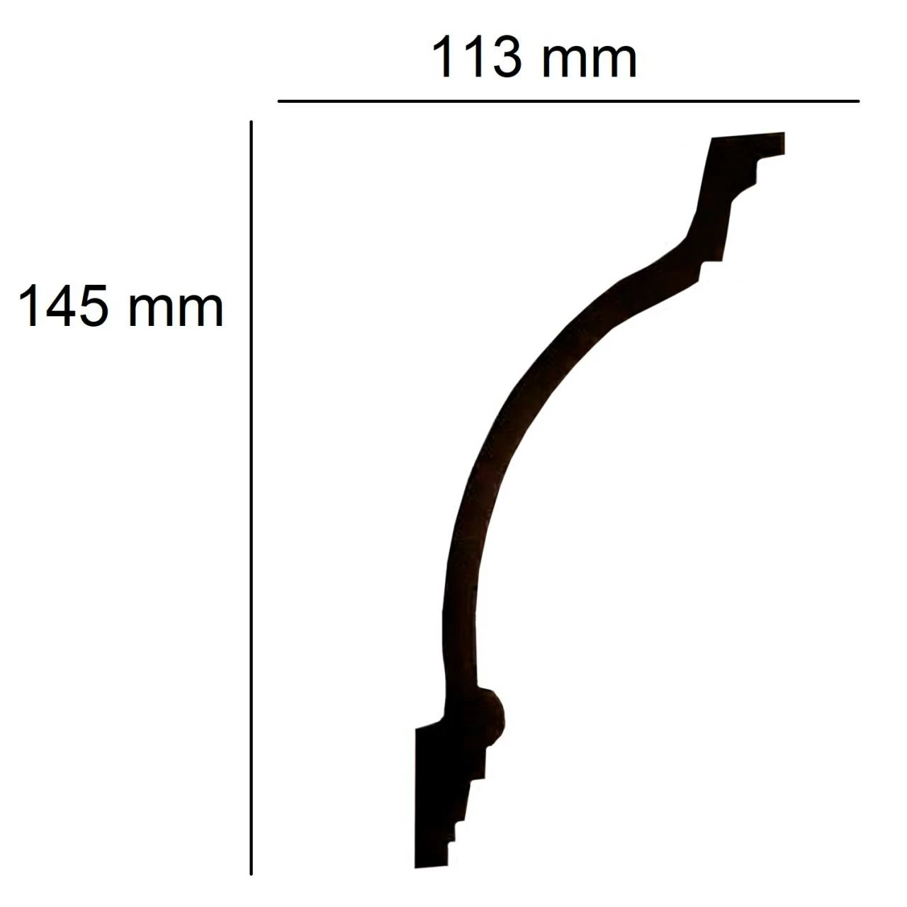 Elite Decor | Stuckleiste P949 | Polyurethan | 145 X 113 X 2000 Mm | Styropor Deckenleiste | Weiß 4 Elite Decor | Stuckleiste P949 | Polyurethan | 145 X 113 X 2000 Mm | Styropor Deckenleiste | Weiß – Bild 2