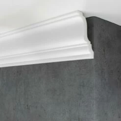 Wiesemann Stuckleiste Ambelia 21 Polystyrol 85 X 120 X 2000 Mm Deckenleiste Weiß