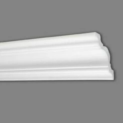 Wiesemann | Stuckleiste Baberi 09 | Polystyrol | 103 X 103 X 2000 Mm | Deckenleiste | Weiß