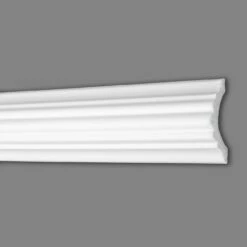 Wiesemann | Zierleiste Düsseldorf 59 | Polystyrol | 27 X 64 X 2000 Mm | Wandleiste | Weiß