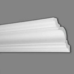 Wiesemann | Stuckleiste Frankfurt 09 | Polystyrol | 103 X 103 X 2000 Mm | Deckenleiste | Weiß