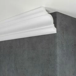 Wiesemann | Stuckleiste Frankfurt 09 | Polystyrol | 103 X 103 X 2000 Mm | Deckenleiste | Weiß -Profistuck Verkäufe PROVISTON Frankfurt 09 2 1280x1280