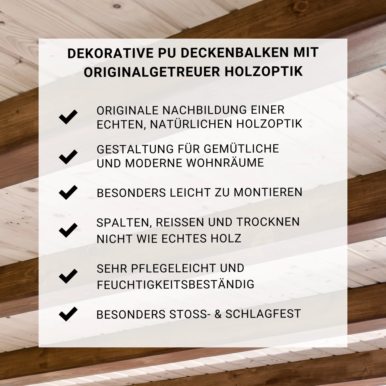Wiesemann | PU-Balken | Polyurethan | 200 X 130 Mm | Eiche Dunkel | Deckenbalken | Hochfest 10 Wiesemann | PU-Balken | Polyurethan | 200 X 130 Mm | Eiche Dunkel | Deckenbalken | Hochfest – Bild 8