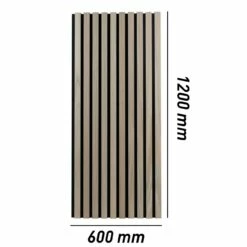 PROVISTON Akustik Wandpaneel 600 X 1200 Mm | Eiche Natur MDF Akustik 3D Paneele -Profistuck Verkäufe Paneele 600x1200 1280x1280 1