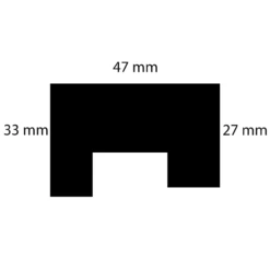 PROVISTON | Gipsleiste "ML-73" | Echter Gipsstuck | 47 X 33 X 1000 Mm | Lichtleiste | Stuckleiste 10 PROVISTON | Gipsleiste "ML-73" | Echter Gipsstuck | 47 X 33 X 1000 Mm | Lichtleiste | Stuckleiste -Profistuck Verkäufe Pro 01 000507 Skizze 1280x1280