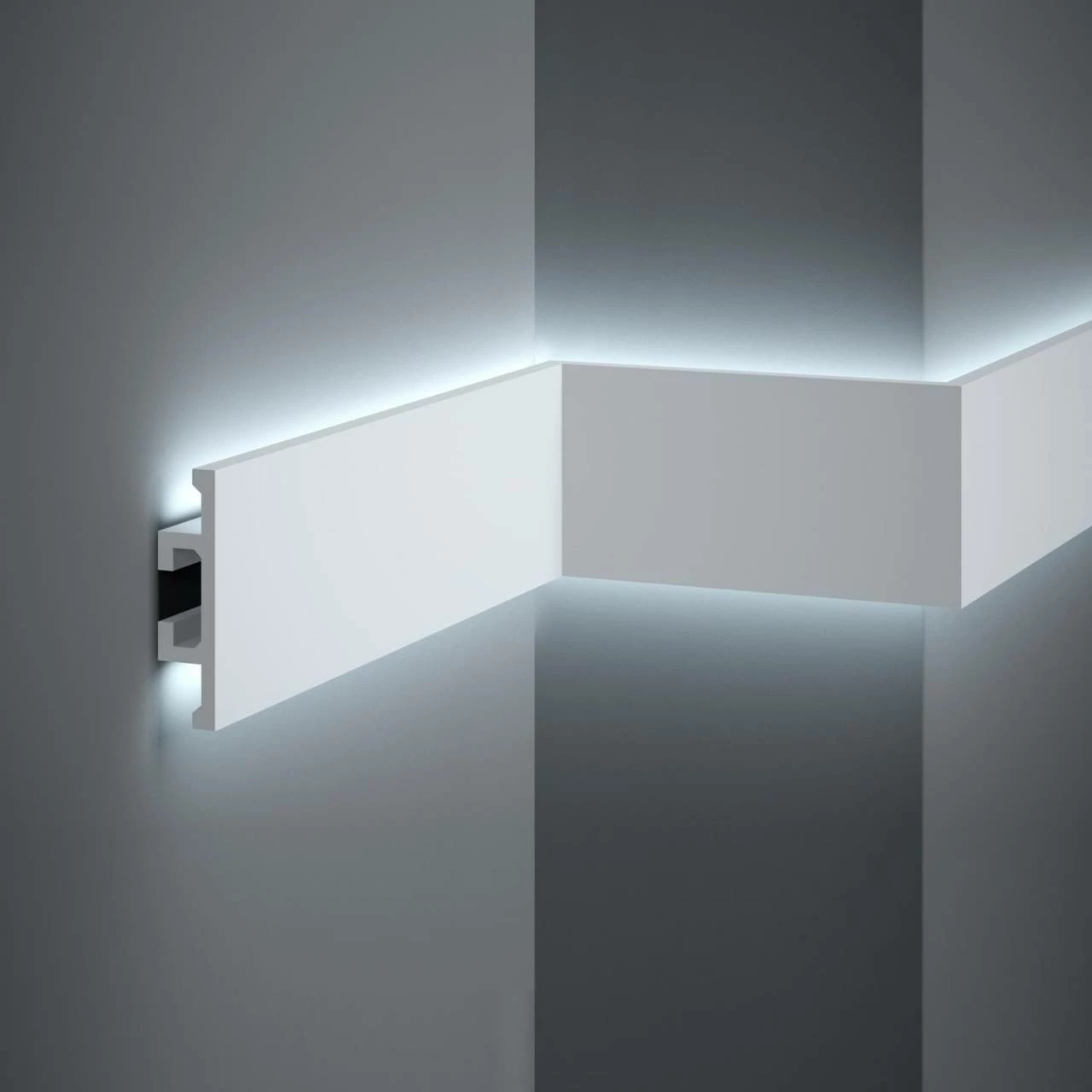 Mardom | Zierleiste "QL017" | PolyForce | 25 X 100 X 2000 Mm | Weiß | Wandleiste | Lichtleiste 6 Mardom | Zierleiste "QL017" | PolyForce | 25 X 100 X 2000 Mm | Weiß | Wandleiste | Lichtleiste – Bild 4