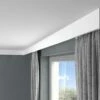 PROVISTON | Vorhangleiste "RM026T" | 41 X 100 X 2000 Mm | Weiß | Stuckleiste | Lichtleiste | Modern -Profistuck Verkäufe QL026T 1 1280x1280